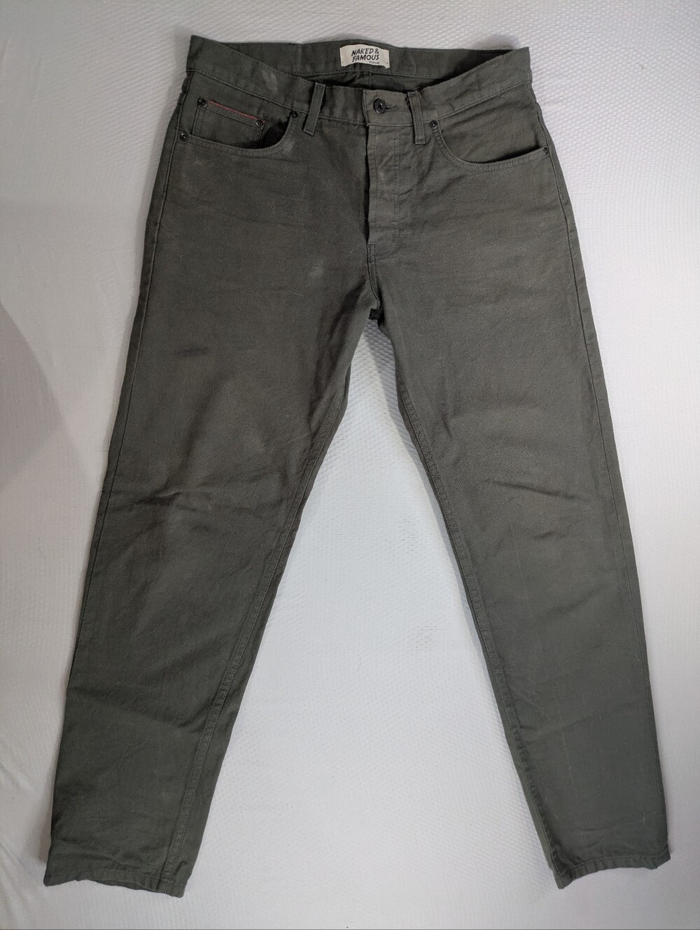 Naked And Famous Weird Guy Selvedge Chino Size 35x32